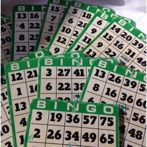 Vintage Hardback Bingo Cards For Crafting Upcycling Lot of 12